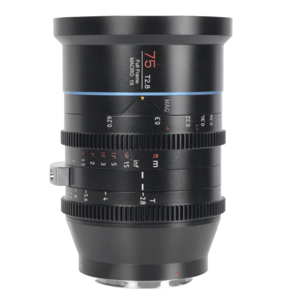 Объектив Sirui Jupiter 75mm T2.8 Full-frame Macro 1X EF-mount  Байонет объектива EF (Canon) • Покрытие матрицы Fullframe • Фокусное расстояние 75 мм • Фокусировка ручная • Максимальная диафрагма T2.8 • Минимальная диафрагма T22 • Минимальная дистанция фокусировки 290 мм • Дополнительное крепление 1/4" • Зубчатое кольцо