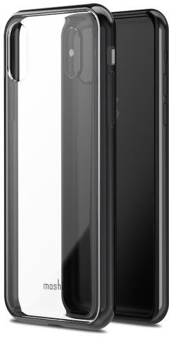 Чехол Moshi Vitros Black для iPhone X/XS  Ультратонкий форм-фактор • Противоударная защита • Накладки на кнопки • Приподнятая рамка для защиты экрана • Поддержка беспроводной зарядки