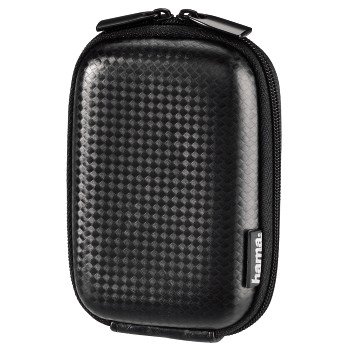 Чехол Hama Hardcase Carbon Style 40G Black  Прочный и легкий • ремешок с карабином в комплекте •крепится на ремень • отсек для карты памяти • внутр. размер 6x2.5x9.5 см