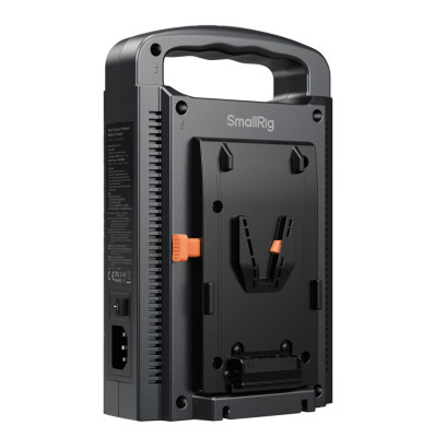 Зарядное устройство SmallRig 4578 Dual Channel V-Mount Battery Charger (Eu)  Вид аккумулятора V-mount • Количество слотов 2 шт • Вход 100-240В 50/60Гц 2А • Напряжение 16.8 В • Максимальный ток 3.0А