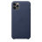 Кожаный чехол Apple Leather Case Midnight Blue (Темно-синий) для iPhone 11 Pro Max  - Кожаный чехол для IPhone 11 Pro Max Apple Leather Case Midnight Blue (Темно-синий)