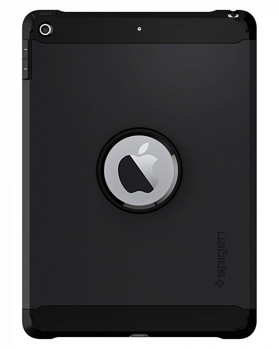 Противоударный чехол Spigen Case Tough Armor Black для iPad Pro 10.5&#039;&#039; (2017) (052CS22262)  Двухкомпонентная конструкция • Усиленные края • Воздушные камеры в углах