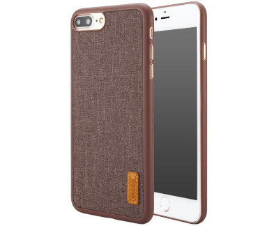 Чехол Baseus Grain Case Brown For iPhone 8/7 Plus  Чехол-накладка для iPhone 8/7 Plus, выполненный из полипропилена и высококачественной ткани.