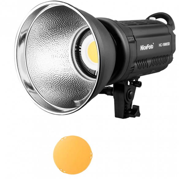 Осветитель Nicefoto HC-1000SB 5600K  • Вид осветителя: моноблок • Мощность (макс): 100 Вт • Особенности конструкции: встроенный дисплей • Цветовая температура: 5600 K • RGB режим: Нет • Дополнительные функции: дистанционное управление