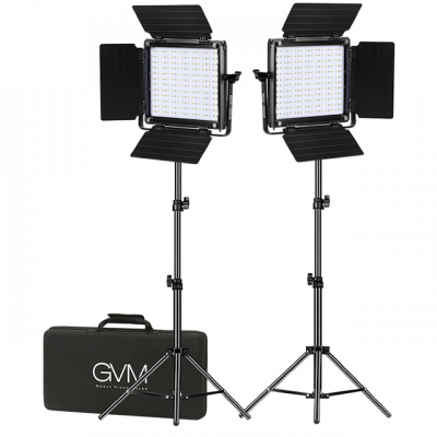 Комплект осветителей (2шт) GVM 800D-RGB