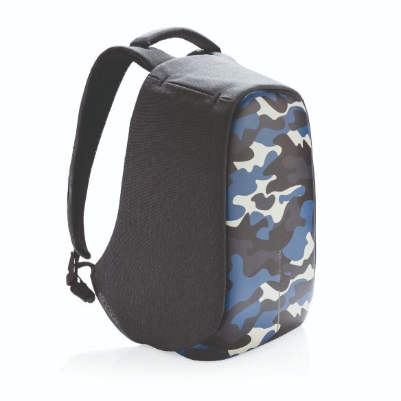 Рюкзак для ноутбука до 14&quot; XD Design Bobby Compact (P705.535), цвет: темно-серый / темно-синий  Влагозащиный чехол • Облегчение веса на 20-25% • Защита от краж • Отсек для 14-дюймового ноутбука • USB-порт для зарядки телефона • Чехол-кошелек для мелких аксессуаров • Складная сумка для ежедневных покупок