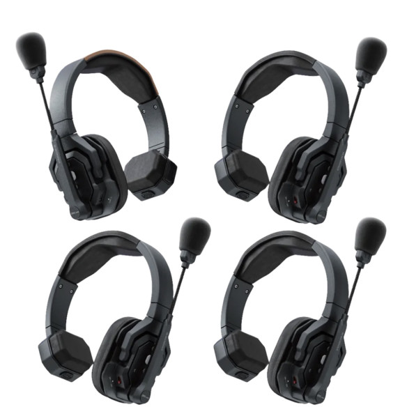 Беспроводной интерком Eagles Hero Steadicom SE GL 4S  Master + 3 Remote • Режим модуляции GFSK • Рабочая дистанция 350 м • Передача сигнала 1.9G • Количество гарнитур 4 шт • Чувствительность -90 дБ • Мощность передатчика 125.9 мВт • Искажение 1% • Ёмкость аккумулятора 770 мАч • SPL максимальный 115 дБ • Сигнал/шум 71 дБ SPL • Дополнительные функции ENC (шумоподавление окружения)