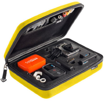 Кейс для ГоуПро средний SP Gadgets POV CASE 3.0 Small Yellow (52032)  Средний кейс для удобной переноски и хранения камеры GoPro и аксессуаров • размер 220 x 170 x 68 мм • для всех камер GoPro