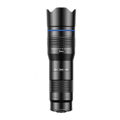 Объектив Apexel Pro Zoom 20-40X XF001 Telescope для смартфона  Байонет объектива 17 мм • Тип объектива Telephoto (телеобъектив) • Материал алюминий, оптическое стекло • Угол обзора 80° • Максимальное увеличение 40X