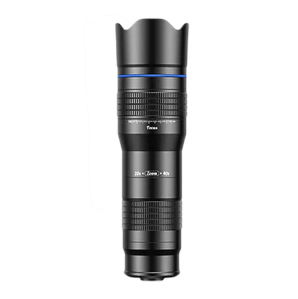 Объектив Apexel Pro Zoom 20-40X XF001 Telescope для смартфона  Байонет объектива 17 мм • Тип объектива Telephoto (телеобъектив) • Материал алюминий, оптическое стекло • Угол обзора 80° • Максимальное увеличение 40X