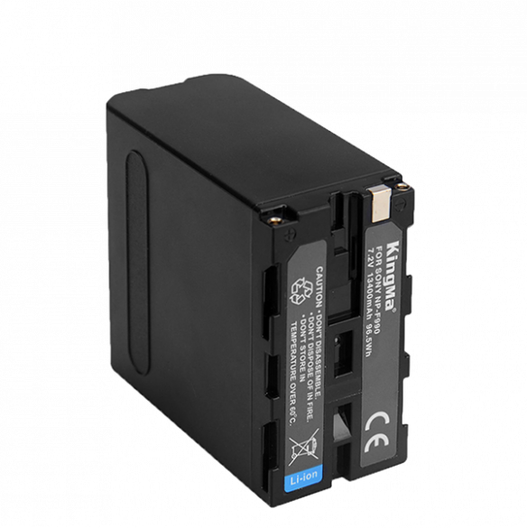 Аккумулятор KingMa NP-F990 13400mAh  Тип батареи Li-ion • Напряжение 7.2 В • Корпус из жаростойкого АБС пластика • Ёмкость аккумулятора: