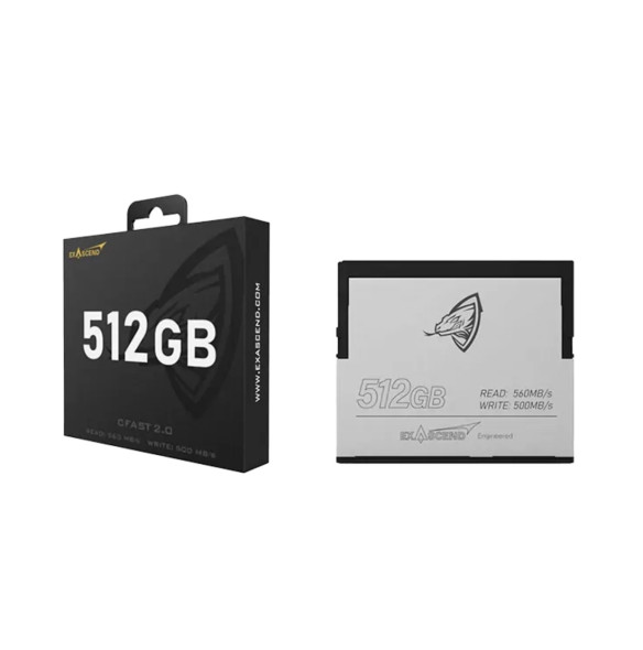 Карта памяти Exascend CompactFlash Archon 512GB Cfast 2.0  Стандарт CompactFlash CFast 2.0 • Вид накопителя CFast 2.0 • Объём памяти 512 Гб • Скорость чтения 560 МБ/с • Скорость записи 500 МБ/с • Температурный диапазон от -5 до 70°C