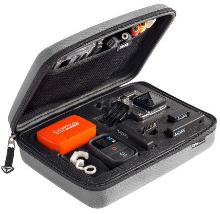 Кейс для ГоуПро средний SP Gadgets POV CASE 3.0 Small Grey (52034)  Средний кейс для удобной переноски и хранения камеры GoPro и аксессуаров • размер 220 x 170 x 68 мм • для всех камер GoPro