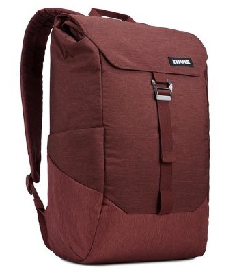 Рюкзак Thule Lithos Backpack 16L Dark Burgundy для ноутбука 15&quot;  Регулировка ремней • Емкий карман с мягкой подкладкой • Накладной карман для защиты планшета • Застежка-клапан