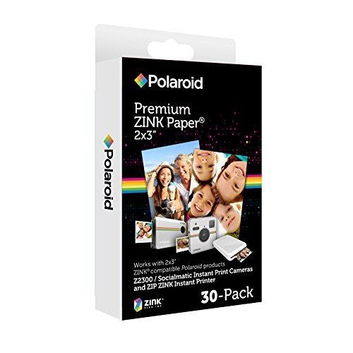 Фотобумага (картридж) Polaroid ZINK для Polaroid Z2300 на 30 листов  Набор на 30 снимков • размер фотографии: 50 x 75 мм • Для Polaroid Snap / Z2300 / Socialmatic и фотопринтера Polaroid Zip