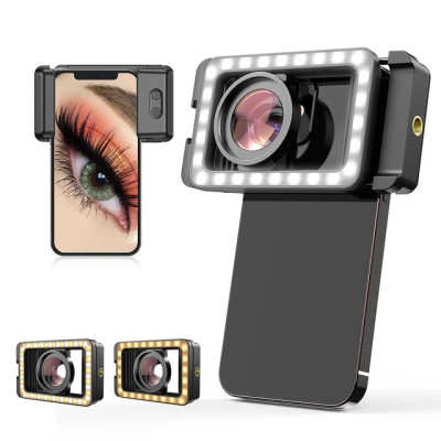 Объектив Apexel HD 15x Macro Light Kit с подсветкой и креплением