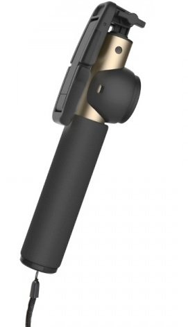 Селфи-монопод ROCK Selfie Shutter &amp; Stick II 60см Gold с пультом Bluetooth  Длина от 15 до 60 см • Подключение с помощью пристяжной кнопки Bluetooth • Вращение держателя на 360º