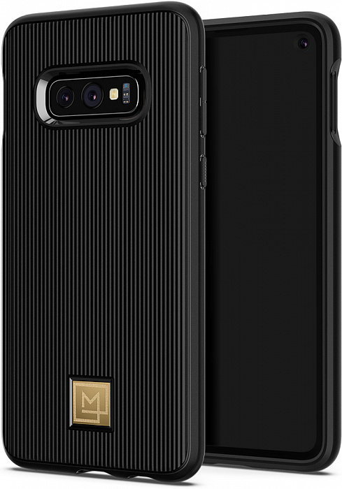 Чехол Spigen La Manon Classy Black (609CS25856) для Samsung Galaxy S10e   Стильный аксессуар премиального класса • Изготовлен из качественного TPU • Свободный доступ ко всем интерфейсам телефона • Ультратонкий дизайн