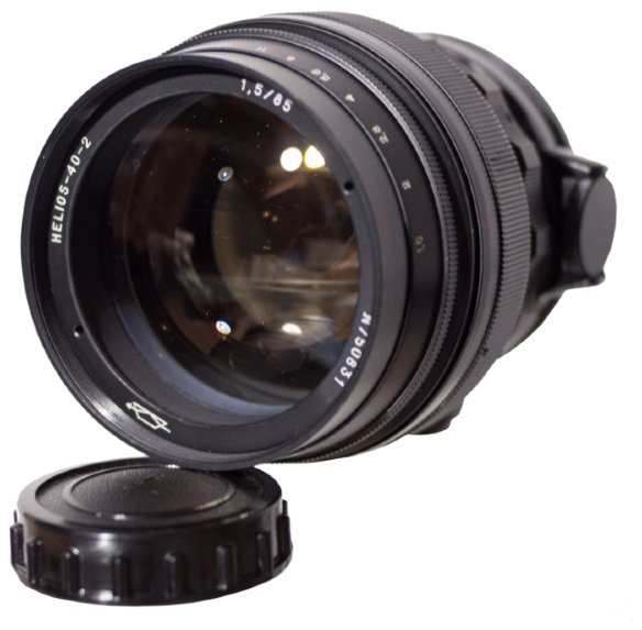 Объектив Зенит МС Гелиос 40-2Н 85mm f/1.5 для Nikon  Телеобъектив с постоянным ФР • Крепление Nikon F, без встроенного мотора • Ручная фокусировка • Вес: 800 г