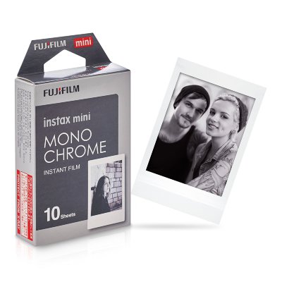 Картридж (кассета) FujiFilm Colorfilm Instax Mini черно-белый Monochrome 10 фото для Instax Mini 9/8/7S/25/50S/70/90/Hello Kitty
