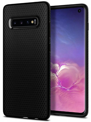 Чехол Spigen Liquid Air Matte Black (605CS25799) для Samsung Galaxy S10