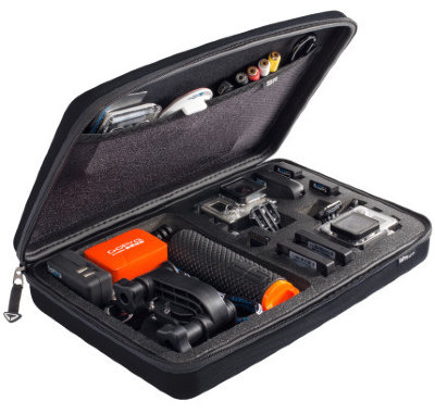 Кейс для ГоуПро большой SP Gadgets POV CASE 3.0 Large Black (52040)  Большой кейс для удобной переноски и хранения двух камер GoPro и аксессуаров • размер 330 x 220 x 68 мм • для всех камер GoPro