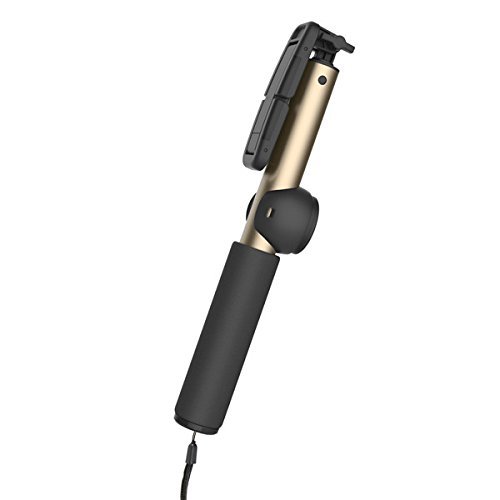 Селфи-монопод ROCK Selfie Shutter &amp; Stick II 90см Gold с пультом Bluetooth  Длина 90 см • Подключение с помощью пристяжной кнопки Bluetooth • Вращение держателя на 360º
