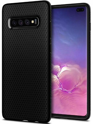 Чехол Spigen Liquid Air Matte Black (606CS25764) для Samsung Galaxy S10+