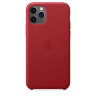 Кожаный чехол Apple Leather Case PRODUCT RED (Красный) для iPhone 11 Pro