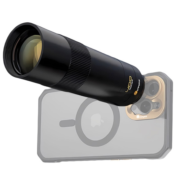 Объектив Fotorgear Pro II 400mm Telephoto для смартфона  Байонет объектива Moment T • Тип объектива телеобъектив • Материал алюминий, оптическое стекло • Приближение 8