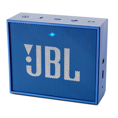 Портативная колонка JBL Go Blue  Портативная акустика моно • Мощность 3 Вт • Питание от батарей, от USB • Линейный вход • Bluetooth