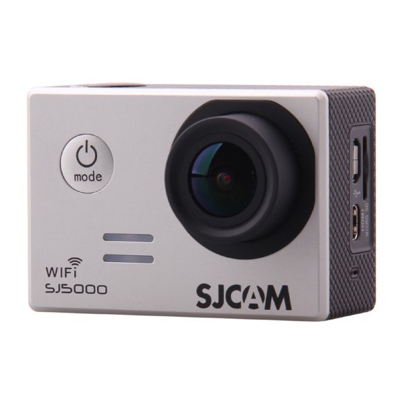 Экшн-камера SJCAM SJ5000 WiFi Silver  Видео Full HD 1080p • Матрица 14 МП (1/2.33") • Wi-Fi • Встроенный цветной дисплей 2" • Угол обзора 170º • Подводная съемка до 30 метров • Цифровой зум 4x • Солидный набор креплений в комплекте