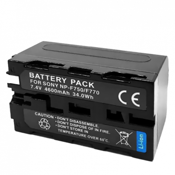 Аккумулятор Ruibo NP-F750/F770 34 Втч  Тип батареи Li-ion • Напряжение 7.4 В • Корпус из жаростойкого АБС пластика • Ёмкость аккумулятора: 4600 мАч