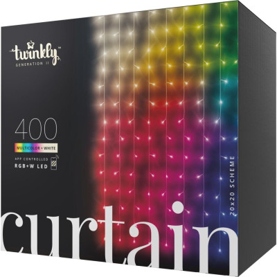 Смарт-гирлянда-штора Twinkly Curtain Special Edition 400 LED с Wi-Fi и Bluetooth (TWW400SPP-TEU)