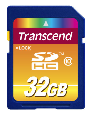 Карта памяти Transcend SDHC 32 Gb Class 10  Карта памяти Transcend • SDHC • 32 Гб • Class 10