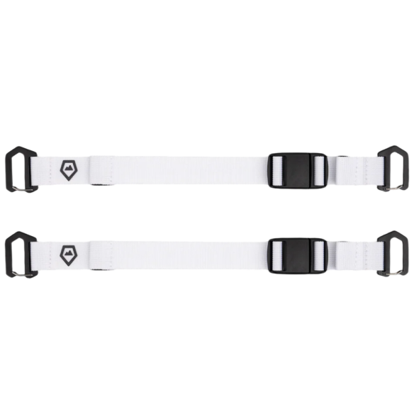 Дополнительные ремни WANDRD Premium Accessory Straps V2 Белые  Дополнительные ремни WANDRD Premium Accessory Straps V2 Белые  Ширина 25 мм • Длина 130 — 510 мм • Магнитное крепление