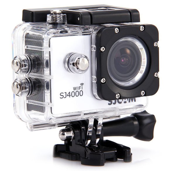 Экшн-камера SJCAM SJ4000 WiFi White  Видео Full HD 1080p • Матрица 3 МП (1/2.33") • Wi-Fi • Встроенный цветной дисплей 1.5" • Угол обзора 170º • Подводная съемка до 30 метров • Цифровой зум 4x • Солидный набор креплений в комплекте