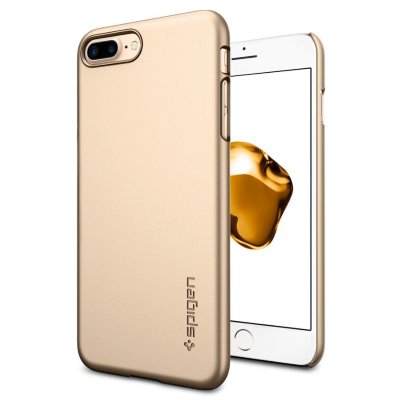 Клип-кейс Spigen для iPhone 8/7 Plus Thin Fit Champagne Gold 043CS20734  Один из самых тонких и легких чехлов для iPhone 8/7 Plus