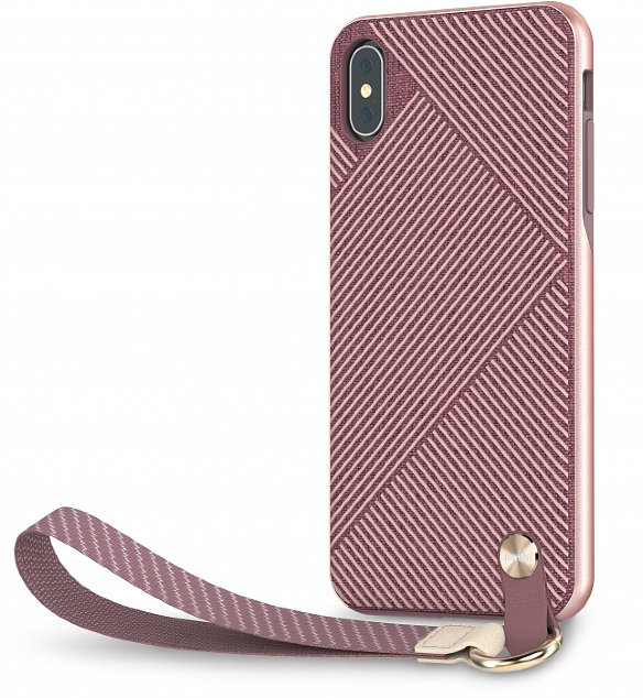 Чехол Moshi Altra для iPhone Xs Max Pink  Ремешок на запястье • Текстурированная поверхность • Не влияет на процесс беспроводной подзарядки