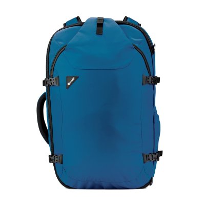 Рюкзак в ручную кладь антивор Pacsafe Venturesafe EXP45, темно-синий, 45 л.