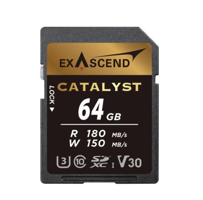Карта памяти Exascend SDXC Catalyst UHS-I SD V30 64GB