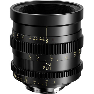 Объектив Thypoch Simera-C 75mm T1.5 FF Prime Cine M-mount  Байонет объектива M-mount (Leica) • Покрытие матрицы Fullframe • Фокусное расстояние 75 мм • Фокусировка ручная • Диафрагма f1.5 - f16 • Диаметр резьбы на объективе 67 мм • Зубчатое кольцо
