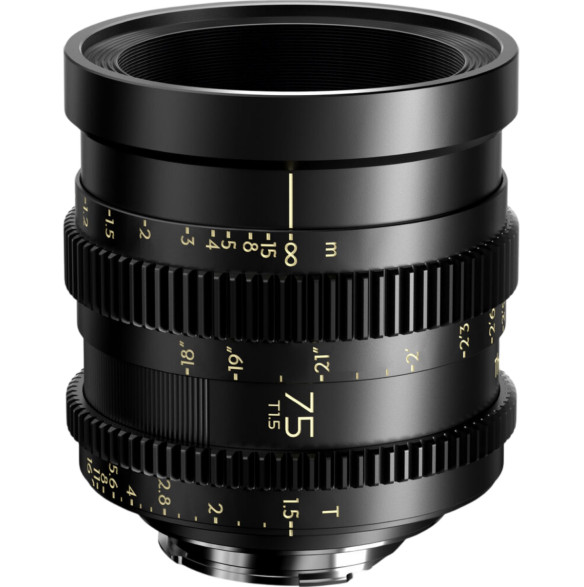 Объектив Thypoch Simera-C 75mm T1.5 FF Prime Cine M-mount  Байонет объектива M-mount (Leica) • Покрытие матрицы Fullframe • Фокусное расстояние 75 мм • Фокусировка ручная • Диафрагма f1.5 - f16 • Диаметр резьбы на объективе 67 мм • Зубчатое кольцо