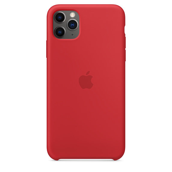 Силиконовый чехол Apple Silicone Case PRODUCT RED (Красный) для iPhone 11 Pro Max  Оригинальный аксессуар • Премиальное качество • Силиконовая поверхность приятна на ощупь • Продуманная эргономика • Не влияет на беспроводную зарядку