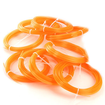 PLA-пластик для 3D ручки — Mono 10 шт по 10 метров Transparent-Orange  Прозрачный оранжевый PLA-пластик