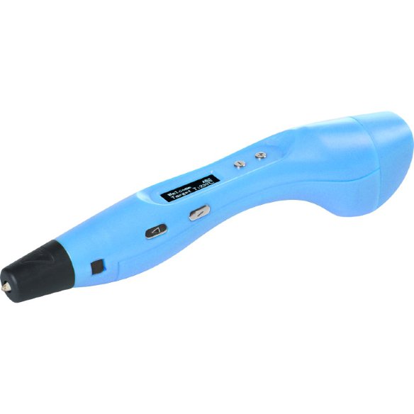 3D ручка EasyReal RP400 с OLED-дисплеем Blue  3D-ручка с OLED-дисплеем • Заправляется ABS и PLA-пластиком • Регулировка температуры и скорости подачи • Керамический наконечник • Эргономичный дизайн