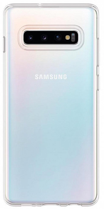 Чехол Spigen Liquid Crystal Clear (605CS25796) для Samsung Galaxy S10  Блестки на задней панели • Простая установка • Яркий дизайн • Полупрозрачный ультратонкий форм-фактор