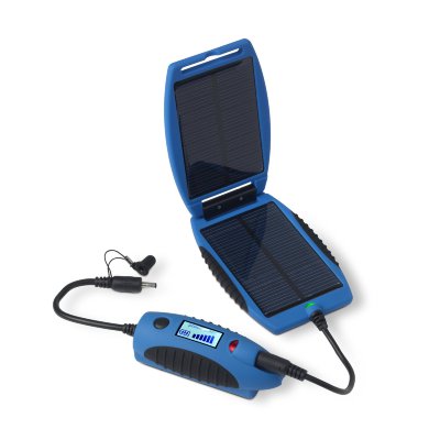 Внешний аккумулятор с солнечной батареей PowerTraveller 2200 mAh Powermonkey Explorer Blue