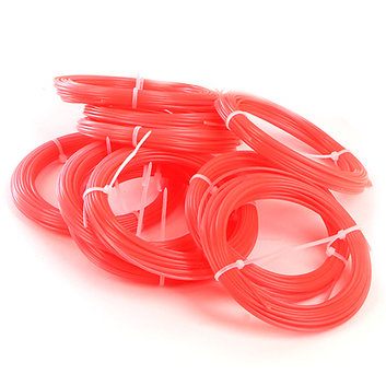 PLA-пластик для 3D ручки — Mono 10 шт по 10 метров Transparent-Pink  Прозрачный розовый PLA-пластик