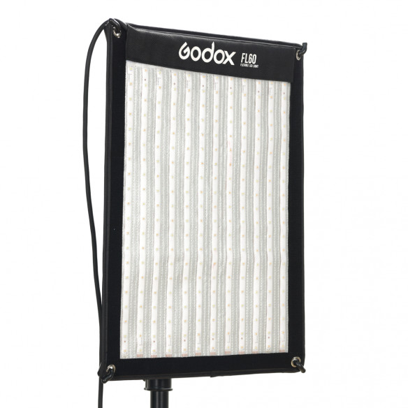 Осветитель светодиодный Godox FL60 гибкий   • Мощность (макс.)	60 Вт • Количество каналов	16 • Рабочая температура	-10°С-45°С • Освещенность (1м) 